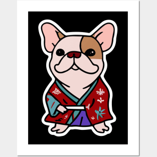 French Bulldog Kimono Dog Lover Frenchie Posters and Art